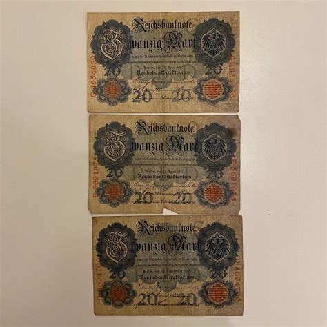 Zwanzig Mark Reichsbanknote Mark Kaufen Auf Ricardo