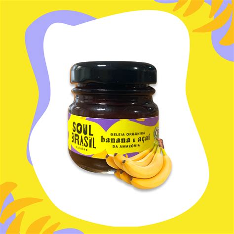 MINI Geleia Orgânica de Açaí Banana 40g Soul Brasil Cuisine