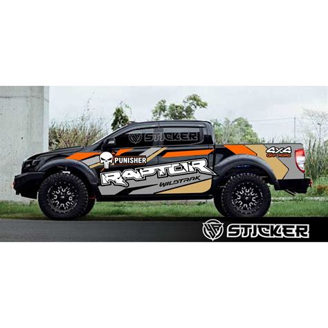 Jual PROMO STICKER TERBARU MOBIL RANGER RAPTOR TRITON DMAX HILUX STRADA