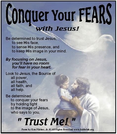 Conquer Your Fears With Jesus Prayer Scriptures God Prayer Prayer