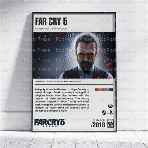 Far Cry 5 Poster Etsy