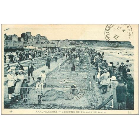 14 ARROMANCHES Concours Travaux De Sable 1922