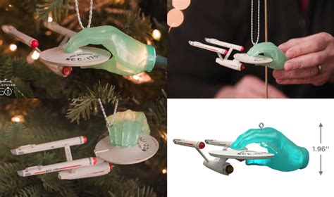 Hallmark S Star Trek Ornaments Revisit Relics Data And Spot