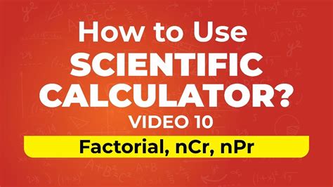 How To Use Scientific Calculator Factorial Ncr And Npr Video