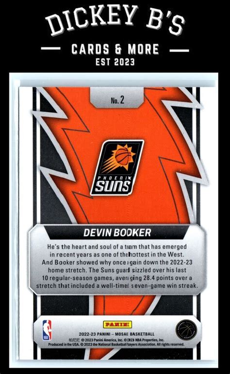 2022 23 Panini Mosaic Thunder Road 2 Devin Booker Phoenix Suns EBay