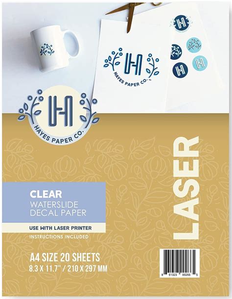 Amazon Hayes Paper Waterslide Decal Paper Laser Clear Sheets