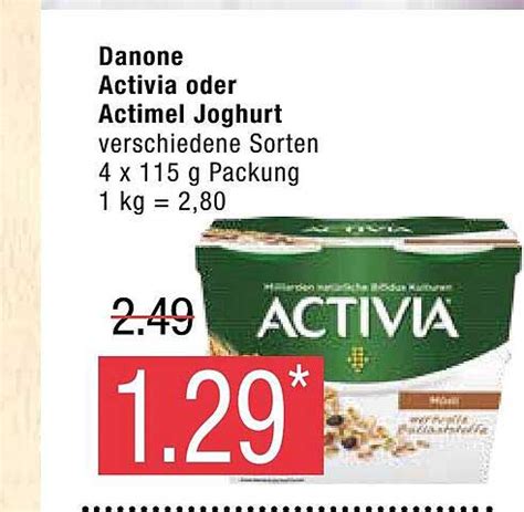 Danone Activia Oder Actimel Joghurt Angebot Bei Marktkauf Prospekte De