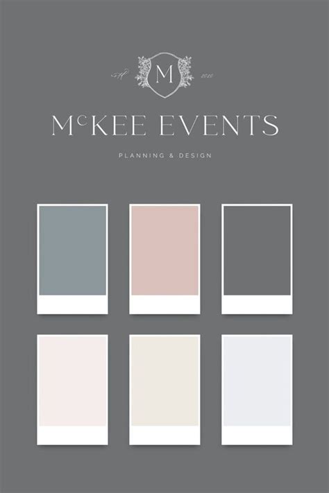 Brand Kit For Wedding Event Planning Company Event Planner Branding