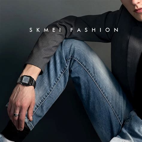 Skmei Men Digital Stainless Steel Watch Week Date Alarm Luminous