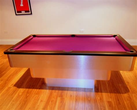 Black / Purple Cloth - Tiered Contemporary UK Pool Table