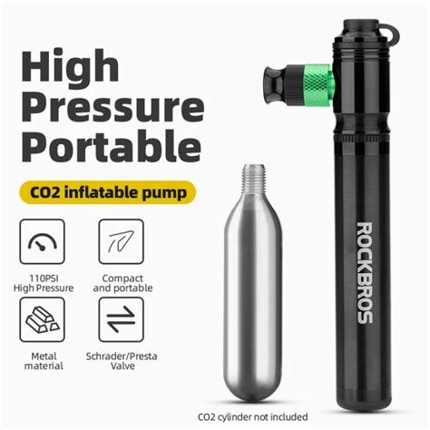 Rockbros In Co Bicycle Pump Psi Mini Bike Inflator Portable