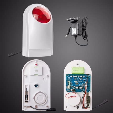 Wireless Outdoor Waterproof Flash Siren Sound Strobe Flash Alarm Siren