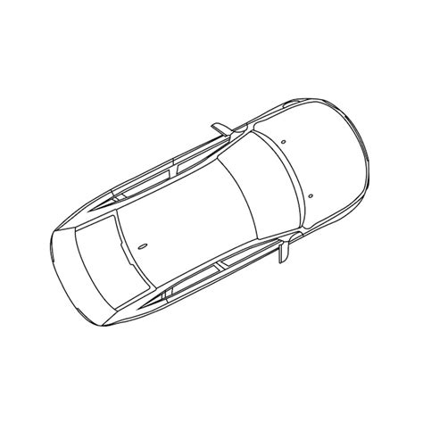 Premium Vector | Top view of car vector icon illlustration design