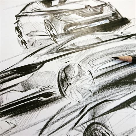 Car design Pencil sketches on Behance