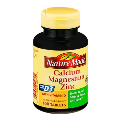 Nature Made Calcium Magnesium Zinc Tablets 100 Ct Reviews 2020