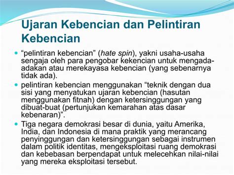 Melawan Ujaran Kebencian Ppt