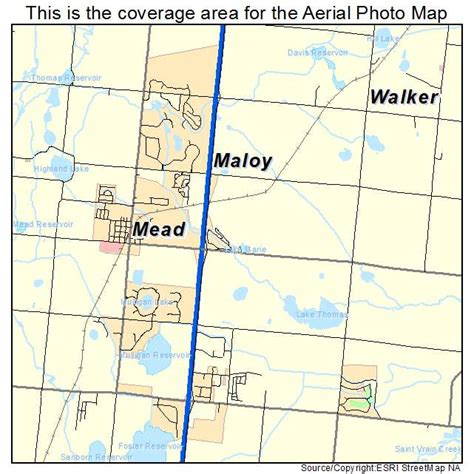 Aerial Photography Map of Mead, CO Colorado