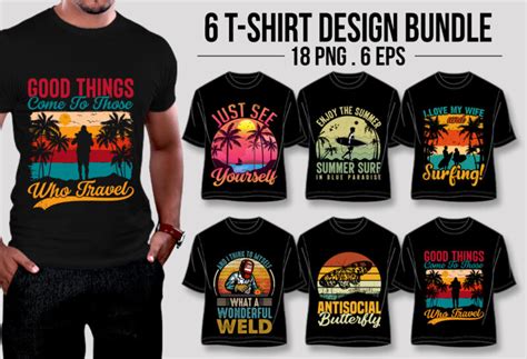 Vintage Retro Sunset T Shirt Design Bundle Buy T Shirt Designs