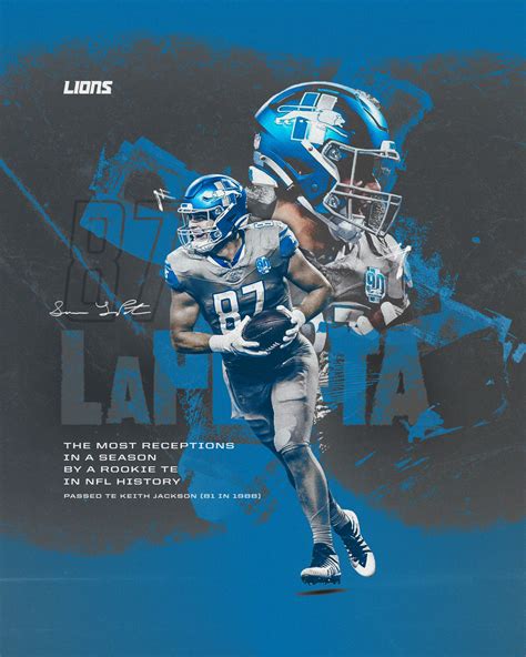 2023 Detroit Lions Stat Graphics Behance