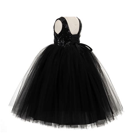 Black Vintage Corset Flower Girl Dress Tutu Dress 205 Corset Tutu 205