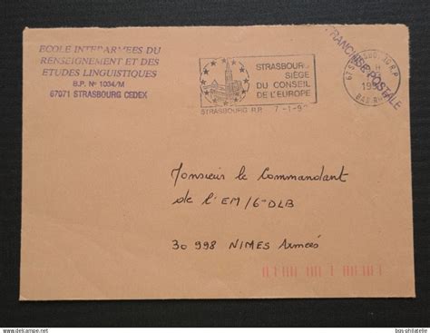 Lettres Documents France Lettre En Franchise Postale