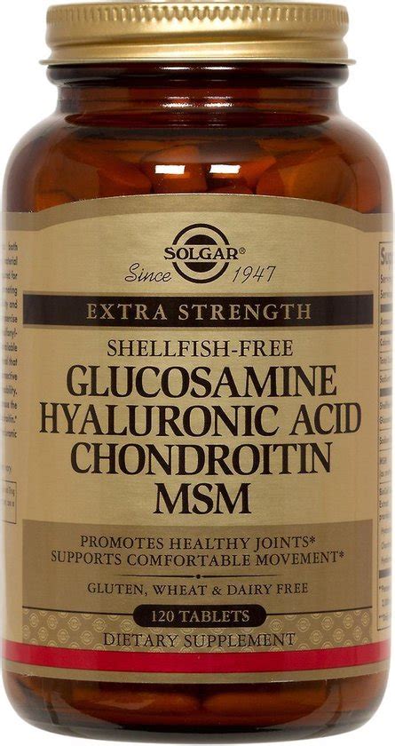 Solgar Vitamins Glucosamine Hyaluronic Acid Chondroitin Msm Bol