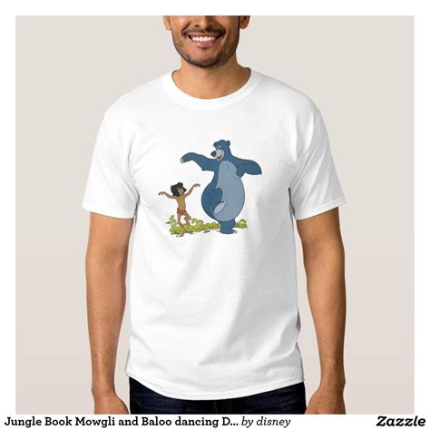 Jungle Book Mowgli And Baloo Dancing Disney T Shirt Zazzle Ca Mens