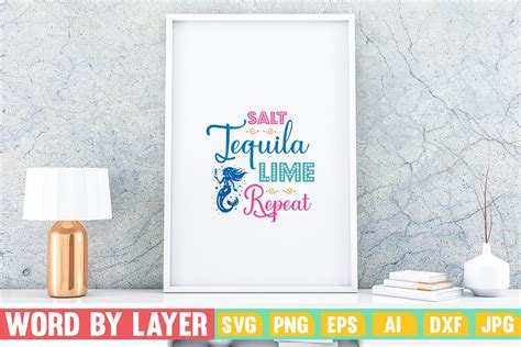 Salt Tequila Lime Repeat Graphic By Straight Ray Creative Fabrica