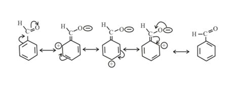 Draw resonance structures of benzaldehyde