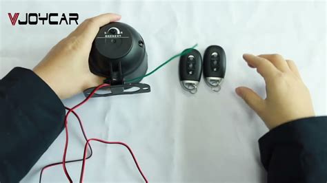 Diy Install Wireless Car Alarm Finding Car Remotely Vibration Sensor Siren Youtube