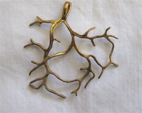 Brass Tree Branch Stamping Etsy