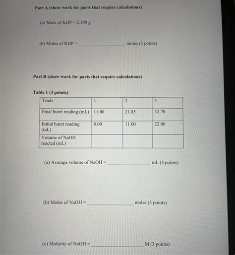 Solved EXPERIMENT ACID BASE TITRATIONS OBJECTIVES Use Chegg