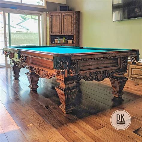 9 Foot Peter Vitalie Lord Nelson Billiard Table In Lemon Heights