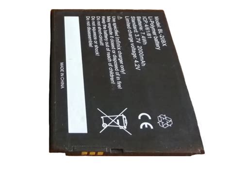 Batteria Per Cellulare Infinix Bl Bx Li Polymer V Mah Wh