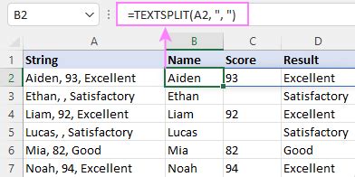 Split Text With Delimiter Excel Formula Exceljet 49 OFF