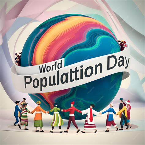 commemorative  traditional world population day vector illustration
