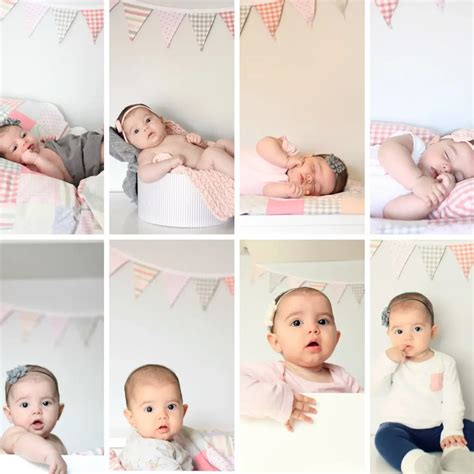 10 ideas creativas para fotos de bebés en casa