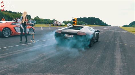 Supercars Burnouts At A Drag Strip Youtube