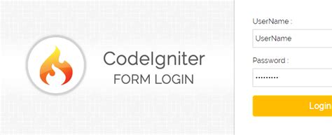 Codeigniter Simple Login Form With Sessions Formget