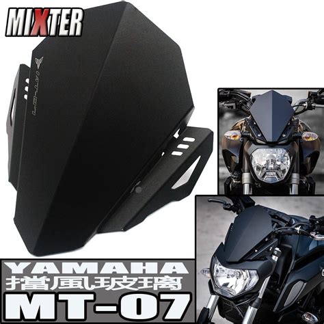 適用於 Yamaha 雅馬哈 Mt 07 Mt07 2018 2019年 改裝 前擋風罩 車頭護罩 風鏡 小擋風 鋁頭罩 蝦皮購物