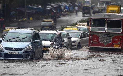 Mumbai Sees Waterlogging Train Delays After Downpour Imd Predicts