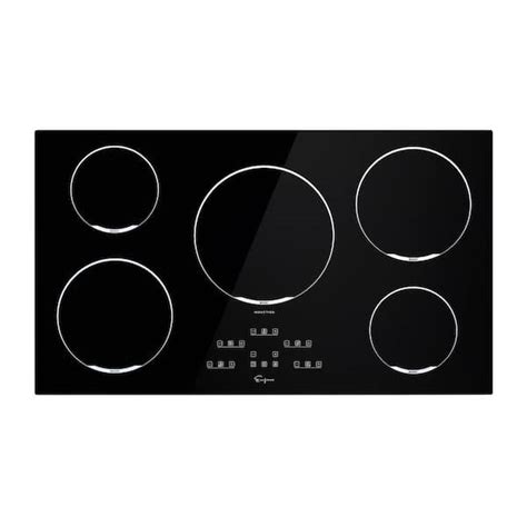 Empava 36 In Built In Smooth Surface Induction Cooktop In Black With 5