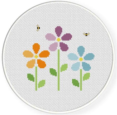 Bunch of Flowers Cross Stitch Pattern – Daily Cross Stitch