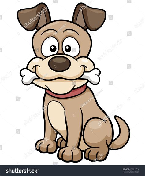 Vector Illustration Cartoon Dog Stock Vector (Royalty Free) 131012516 ...