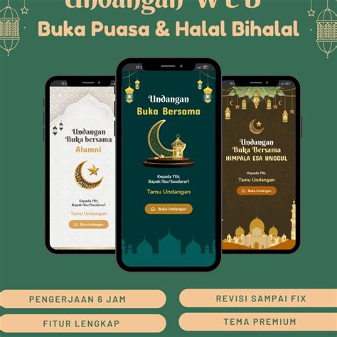 Jual Fg Undangan Digital Link Website Web Buka Bersama Bukber Halal