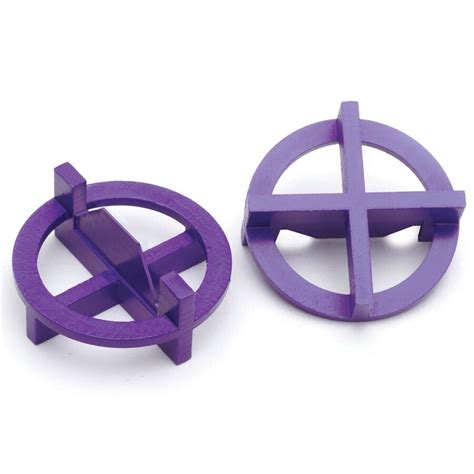 Shop Tavy 100 Pack 1 In W X 1 In L 332 In Purple Plastic Tile Spacers