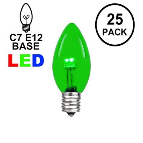 Pack C Led Outdoor Patio Party Christmas Replacement Bulbs Green