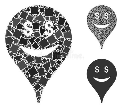 Business Smiley Mosaic Icon Of Round Dots Stock Illustration