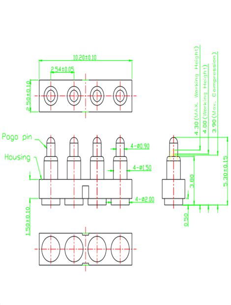 Pin Smt Pogo Pin Other Pitch Zhenghe Precision Electronics Co Ltd