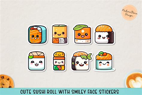 Chi Ti T H N Sticker Sushi Cute D Nh T Co Created English